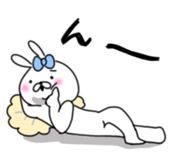 rabbit girl usapun4 sticker #11138093