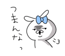 rabbit girl usapun4 sticker #11138095