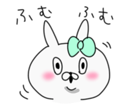 rabbit girl usapun4 sticker #11138098