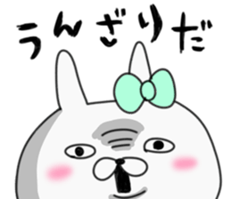 rabbit girl usapun4 sticker #11138100