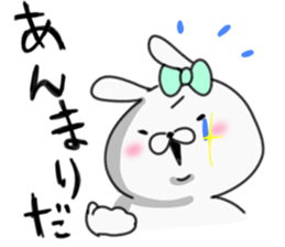 rabbit girl usapun4 sticker #11138101