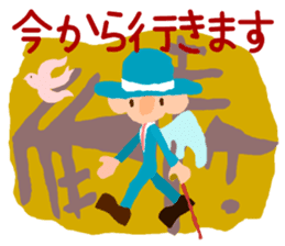 The angel who wishes happines sticker #11139428