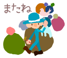 The angel who wishes happines sticker #11139445