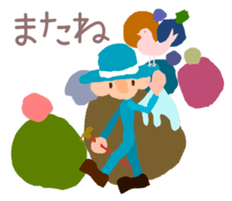 The angel who wishes happines sticker #11139445