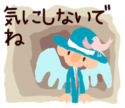 The angel who wishes happines sticker #11139450