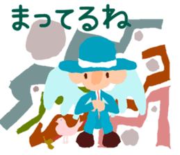 The angel who wishes happines sticker #11139453