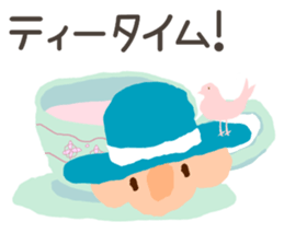 The angel who wishes happines sticker #11139459