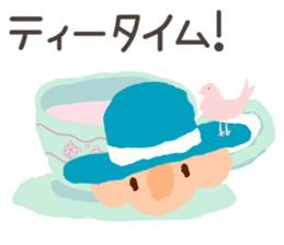 The angel who wishes happines sticker #11139459