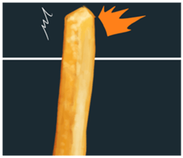 Fries Loves Tomato sticker #11139672