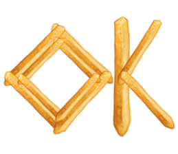 Fries Loves Tomato sticker #11139678