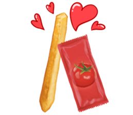Fries Loves Tomato sticker #11139680