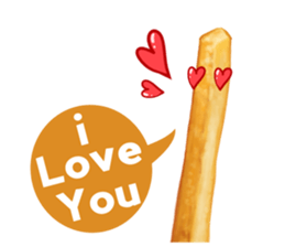 Fries Loves Tomato sticker #11139682