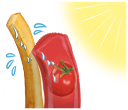 Fries Loves Tomato sticker #11139686