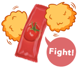 Fries Loves Tomato sticker #11139699
