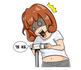 BumBim fat girl sticker #11140528