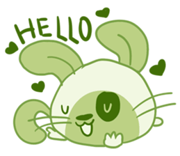A Lovely Green Gluttonous Rat sticker #11142346