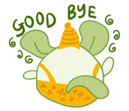 A Lovely Green Gluttonous Rat sticker #11142347