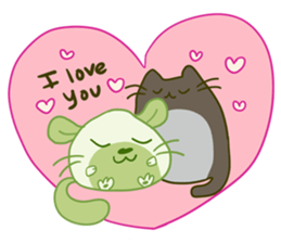 A Lovely Green Gluttonous Rat sticker #11142349