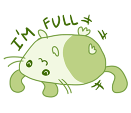 A Lovely Green Gluttonous Rat sticker #11142354