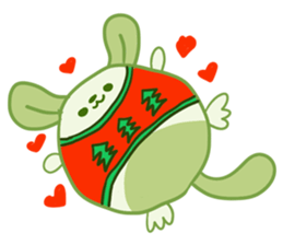 A Lovely Green Gluttonous Rat sticker #11142355