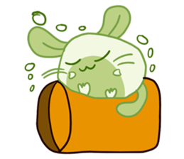 A Lovely Green Gluttonous Rat sticker #11142362