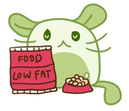 A Lovely Green Gluttonous Rat sticker #11142365