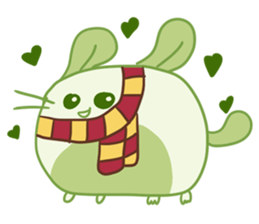 A Lovely Green Gluttonous Rat sticker #11142366