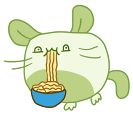 A Lovely Green Gluttonous Rat sticker #11142368
