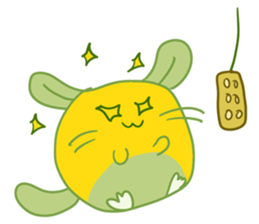 A Lovely Green Gluttonous Rat sticker #11142370