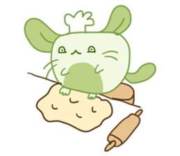 A Lovely Green Gluttonous Rat sticker #11142371