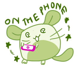 A Lovely Green Gluttonous Rat sticker #11142372