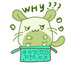 A Lovely Green Gluttonous Rat sticker #11142374