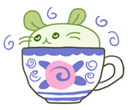 A Lovely Green Gluttonous Rat sticker #11142377