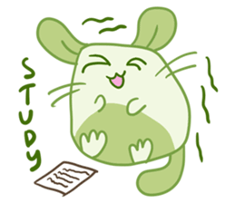 A Lovely Green Gluttonous Rat sticker #11142378