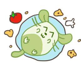 A Lovely Green Gluttonous Rat sticker #11142379
