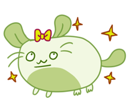 A Lovely Green Gluttonous Rat sticker #11142382