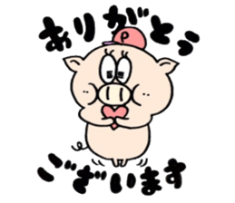 A pig golfs with a sticker!!BUTASUTA sticker #11142746