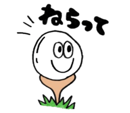 A pig golfs with a sticker!!BUTASUTA sticker #11142769