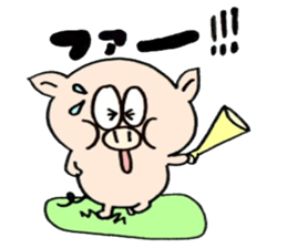 A pig golfs with a sticker!!BUTASUTA sticker #11142776