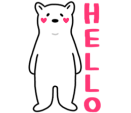 SHIROI BEAR sticker #11143104