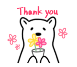 SHIROI BEAR sticker #11143108