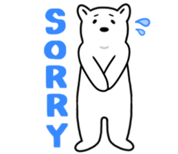 SHIROI BEAR sticker #11143110
