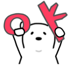 SHIROI BEAR sticker #11143111