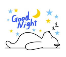 SHIROI BEAR sticker #11143115