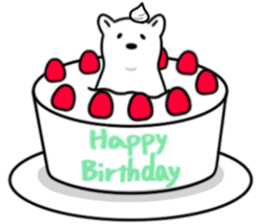 SHIROI BEAR sticker #11143119