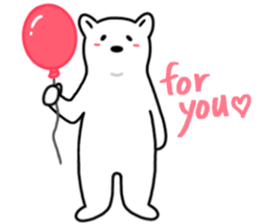 SHIROI BEAR sticker #11143120