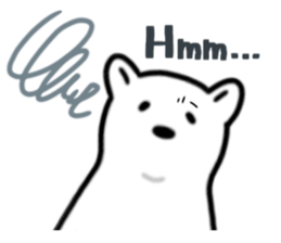 SHIROI BEAR sticker #11143127