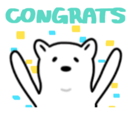 SHIROI BEAR sticker #11143141