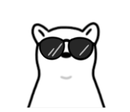 SHIROI BEAR sticker #11143142