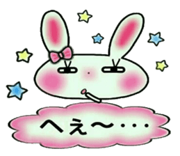 Cute loose and pretty rabbit sticker #11143830